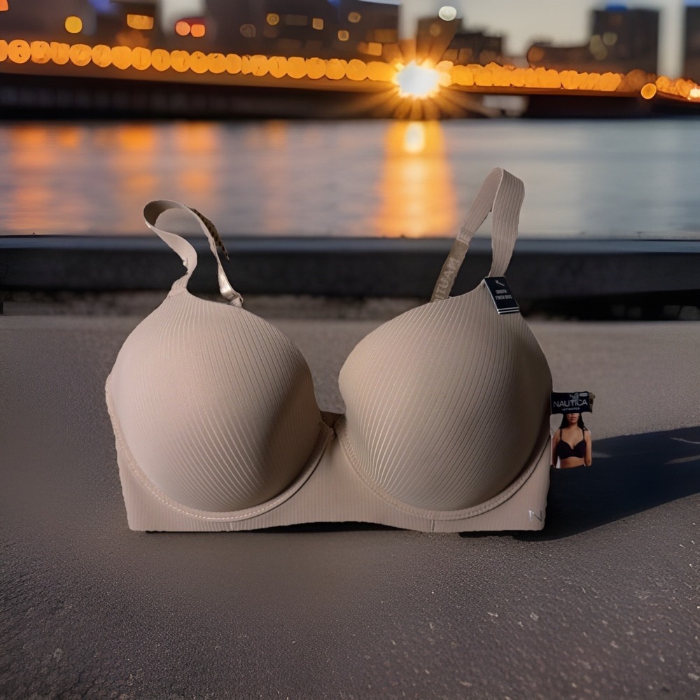 Nautica Intimates Bra Padded Underwire Beige‎ Size 40DD